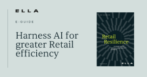 whitepaper title - harness AI for greater Retail efficiency featured blog image