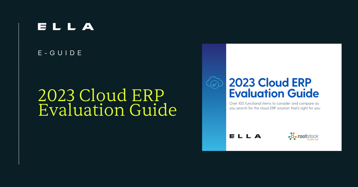 2023 Cloud ERP Evaluation Guide