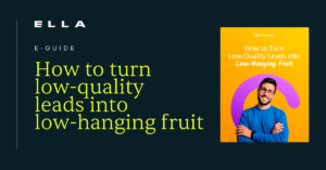 whitepaper title - how to turn low-quality leads into low-hanging fruit