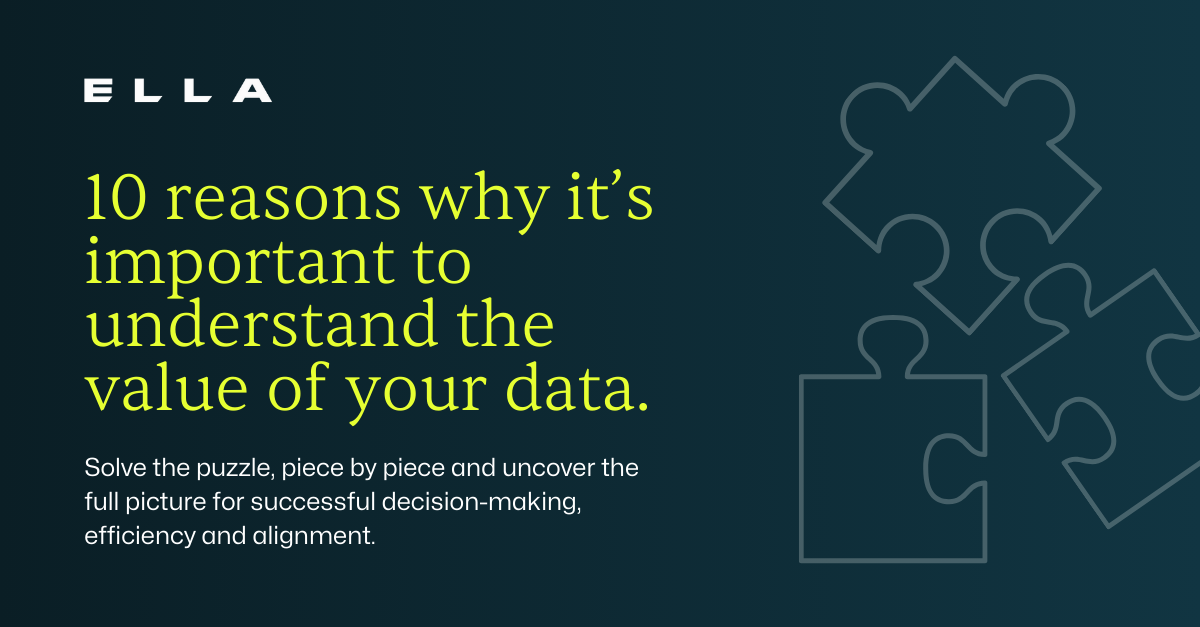 10 reasons why it’s important to understand the value of your data.